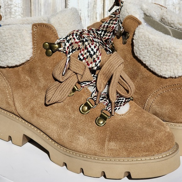 White Mountain Women's Gloving Hiker Lace Up Booties - Size 7.5 - Chestnut - Picture 9 of 12